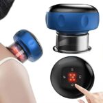 Lntelligent Electric Cupping Treatment Set Portable Button Type With Modes Back And Neck Massager Acupoint Gua Sha