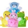 Soft Baby Bath Brush Kids Body Cartoon Animal Scrubber Exfoliating Sponge Shower Baby Bathing Glove Skin Cleaner Tool for Kids