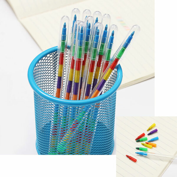 Kids Creative Crayon Student Drawing Color Pencil Multicolor Art Kawaii Writing Pen for Kids Gift School Stationery