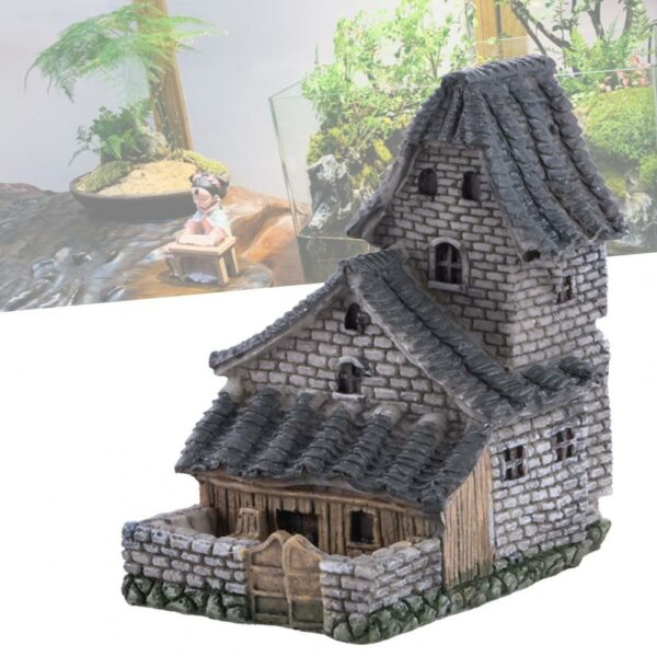 House Resin Crafts Fairy Garden Decoration Home Miniature Villa Dollhouse Decor Accessories