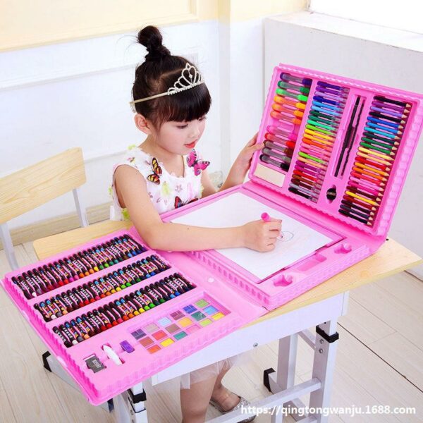 Children's Painting  Full Set Brushes Art Tools Gift Box Set Developing Children's Create Draw Interests Art Supplies