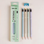 Wood Pencils Triangle Correction Grip Learn Pencil Elementary School HB Pen Writing Drawing Pencil Set