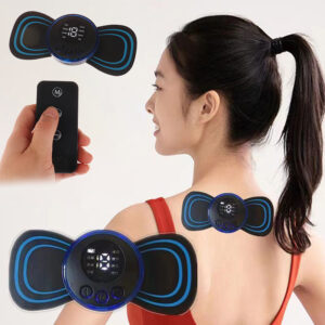 Massage Device Mini Portable Electric Pulse Neck Massage Back Muscle Pain Relief Tool Shoulder Leg Body Relax