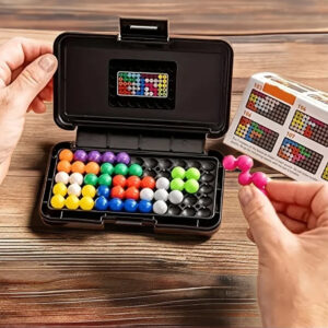 IQ 3D Puzzle Board Game Classic Pyramid Plate Pearl Logical Mind For Children Pyramid Beads Montessori Toys Gifts