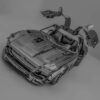 3D Metal Puzzle Butterfly Wing Sports Car DIY Model Building Kit Adult Toys Birthday Gift