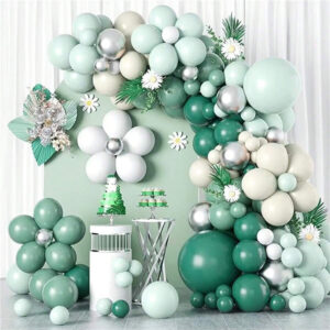 Valentine's Day Balloon Set Green Balloon Chain Birthday Theme Party Decoration Wedding Theme Balloon Chain Set