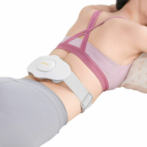 Electric Pulse Waist Massage Machine Muscle Stimulator Relaxation Vibration Back Lumbar Massager Heating Therapy Relieve Pain