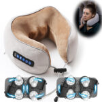 Electric Neck Massager U shaped Pillow Multifunctional Portable Shoulder Cervical Massager Outdoor Home Car Relaxing Massage