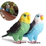 Simulation Parrot Miniature Landscape Ornament Parakeet Model Lawn Figurine Artificial Bird Home Decorative Figures Bird Decor