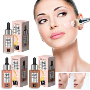 Foundation Invisible Pores Full Coverage Dark Circle Reduce Fine Lines Oil Control Moisturizing Bright Liquid Concealer