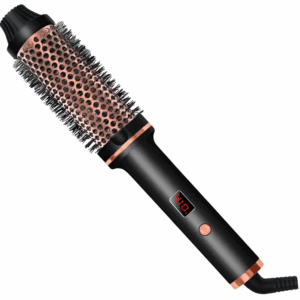Hair Curler Straightener Professional Curling Iron Heated Hair Styling Brush Anti-Scald Thermal Brush Curl Wand