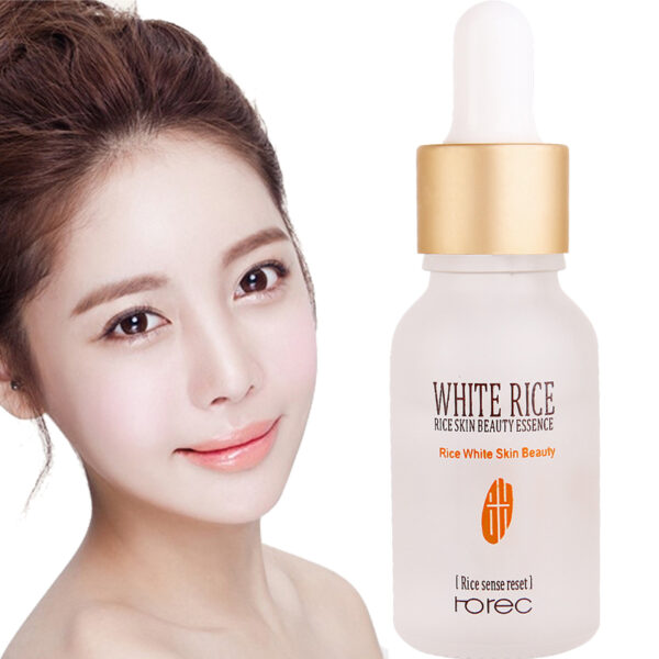 White Rice Face Serum Hyaluronic Acid Liquid Essence Shrink Pore Moisturizing Oil Control Anti-Wrinkle Skin Care for Women