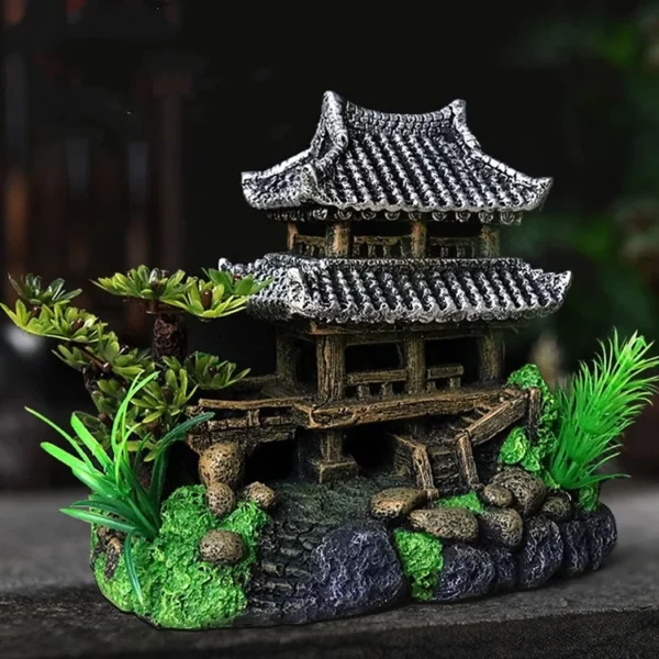 Landscaping Simulation Rockery Decoration Artificial Resin Rockery Aquarium Stone Moss Fish Live Aquarium Accessories