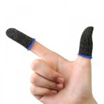 A Pair For PUBG Gaming Finger Sleeve Breathable Fingertips Sweatproof Anti-slip Fingertip Cover Thumb Gloves For Mobile Game