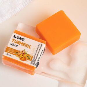 Turmeric Soap For Dark Spot Skin Whitening Facial Body Hand Make Soap Bar 100g Deep Cleaning Ginger Moisturizing