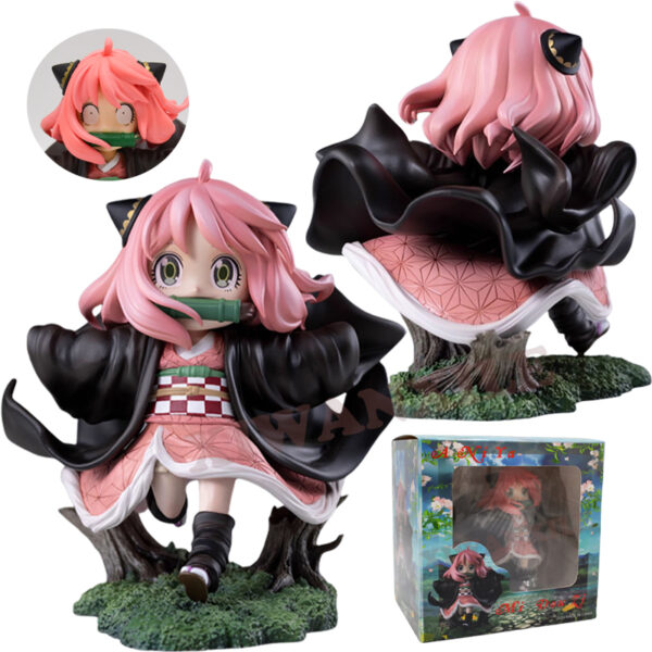 Figurine Anya Forger Action Figures Cos Running Kamado Nezuko Cute Maiden Anime PVC Model Collection Toys Gifts