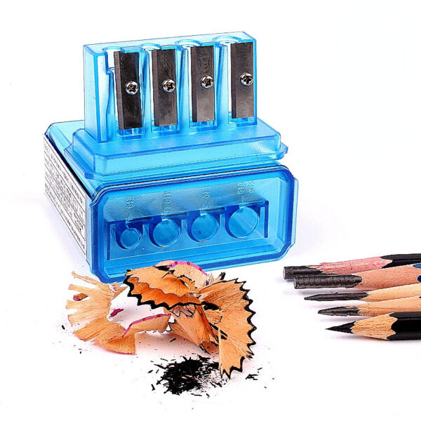 Holes Sharpener Multi-functional Pencil Sharpener with Lid For Charcoal Pencil Sketch Pencils Drawing