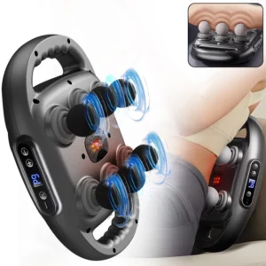Fascia Gun Six-Head Muscle Relaxation Massage Professional Grade Wireless Waist Back Masajeador Deep High Frequency Vibration