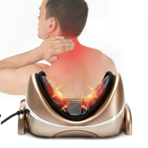 Electric Neck Massager Vibration Masssge Pillow Air Compression Kneading Heat Massager Neck Stretcher Cervical Relieve Pain