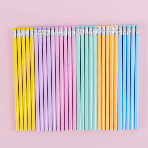 Creative Kawaii Simple Cute Pencil HB Standard Triangle Stationery School Office Supply Student Gift Pencil