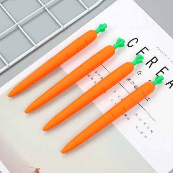 Carrot Silicone Lovely For Office Girls Kids For Student Creative Cute Mechanical Automatic Pencil