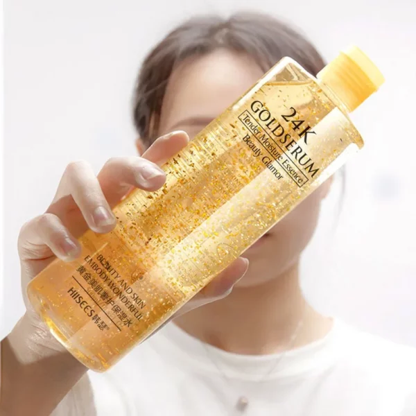 Face 24K Gold Nicotinamide Toner Moisturize Oil Control Shrink Pores Anti Aging Whiten Brighten Tone Skin Care Water