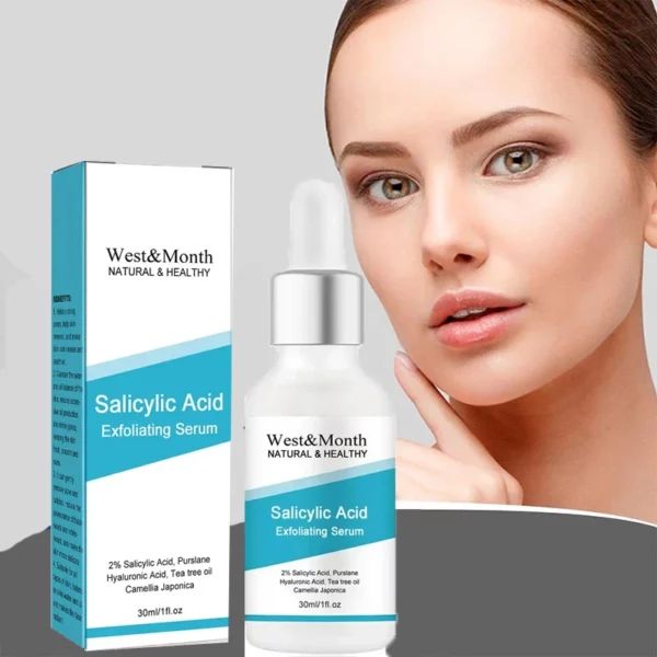 Salicylic Acid Essence Acne Spots Removing Serum Shrink Pores Oil Control Brighten Face Skin Serum  Brighten Facial Essence