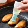 Portable Silicone Oil Bottle with Brush Grill Oil Brushes Liquid Oil Pastry Kitchen Baking BBQ Tool Kitchen Tools