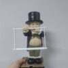 Creative Spoof Paper Holder Statue Cute Funny Decorative Resin Butler Shape Tissue Stand Rack Sculpture for Toilet Decoration