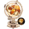Robotime  Luminous Wooden Globe Light Night 3D Puzzle Games for Christmas Gift for Kids Adults for Home Decor, Desk Decor
