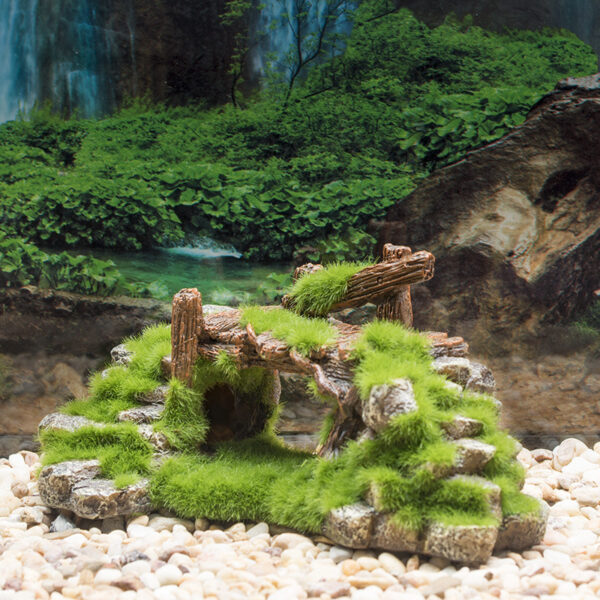 Creative Moss Rockery Shape Fish Tank Ornaments Decoration Landscaping Resin Rockery Aquarium Resin Rockery Home Craft