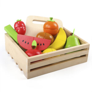 Kitchen Series Montessori Cut Fruits and Vegetables Wooden Toys Classic Pretend Play Cooking Interest Cultivation