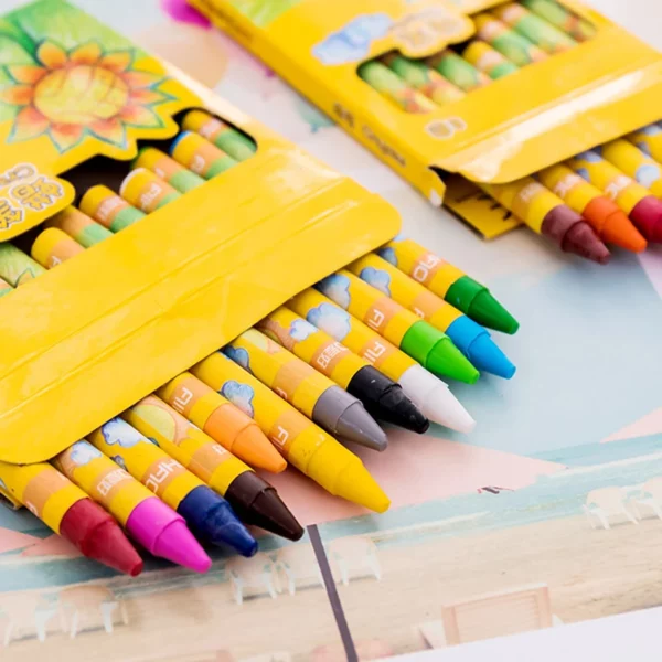 Crayons Creative Cartoon  Drawing Non-Toxic Oil Pastels Kids Student Pastel Pencils Art Supplies Student Crayon Set