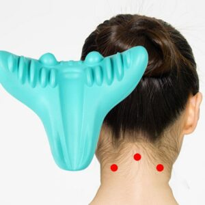 Neck and Shoulder Relaxer Cervical Traction Device Neck Stretcher Neck Pillows for Muscle Pain Relief, Cervical Spine Alignment
