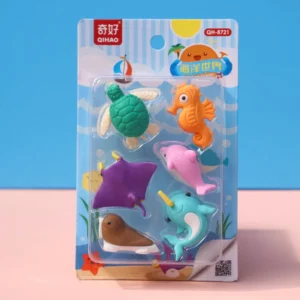 Animal Whale Dolphin Rubber Suit Eraser Set Pupils' Eraser Stationery