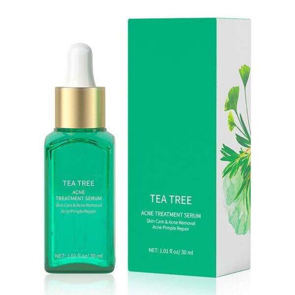 Tea Tree Acne Treatments Serum Fade Acne Marks Shrink Pores Anti-Aging Moisturizing Oil Control Smooth Repair Skin Care Products