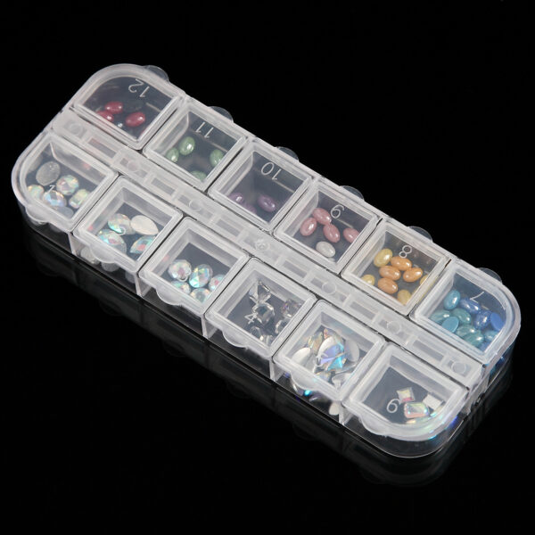 Clear Plastic Jewelry Box Multipurpose Plastic Tool Box Multi-size Adjustable Beads Earrings Jewelry Storage Square Box