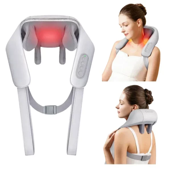 Massager Electric Red Compress Household Portable Massager Kneading Shoulder And Neck Massager.