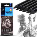 Artist Professional Woodless Carbon Sketch Pens Hard/Medium/Soft Charcoal Pencil Set Drawing Sketch Tool Painting Supply