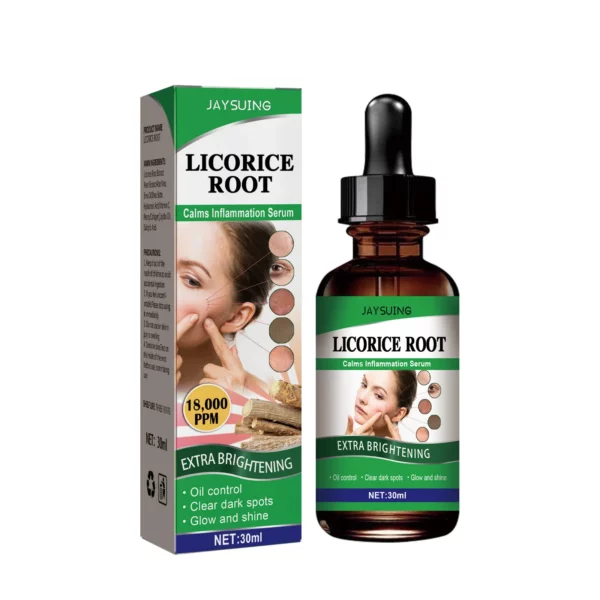 Serum Fade Pigmentation Remove Blackheads Oil Control Firm Fine Lines Brighten Skin Licorice Essence