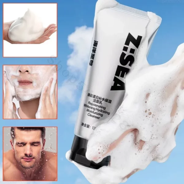 Facial Cleanser Men's Deep Cleansing Oil Control Cleanser Moisturizing Cleansing Shrink Pores Facial Cleanser Skin Care
