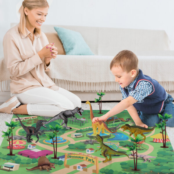 Dinosaur Toy Jurassic Dino Animals Jungle Set Minifigure Dinosaur Excavation Children's Educational Toys for Boys Kids Gift