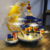 Moon Palace Assembly Building Blocks Toys Set: Elegant Chinese Architecture, Stylish Home Decor, Unique Gift for Collectors
