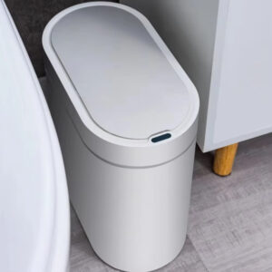 Automatic Sensor Trash Can for Kitchen Garbage Tin for Bathroom Light Luxury Family Living Room Cracks Smart Garbage