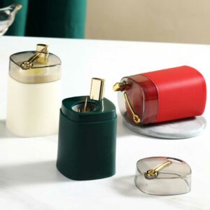 Box Home Press Automatic Pop-up Toothpick Box Creative Storage Box Light Luxury Living Room Toothpick Bucket