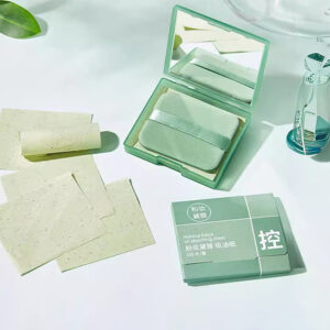Face Oil Blotting Papers  Puff Refreshing Portable Oil Control Tool Kits Facial Oil Absorbing Sheets