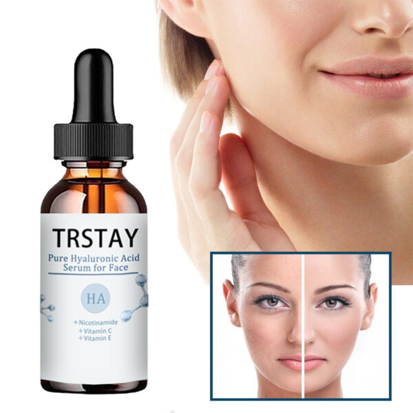 White Rice Face Serum Hyaluronic Acid Liquid Essence Shrink Pore Moisturizing Oil Control Anti-Wrinkle Skin Care products