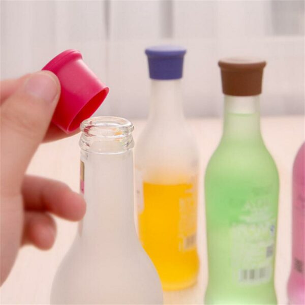 Silicone Wine Stopper Leak Free Wine Bottle Fresh Keeping Sealers Beer Beverage Champagne Closure For Bar Accessories