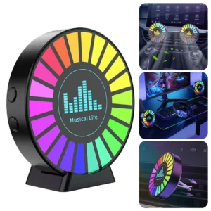 Led Music Sound Control Pickup Light Rhythm Lamp RGB Car Ambient Light Adjustabl Automotivo Strip For Automobiles Family Party