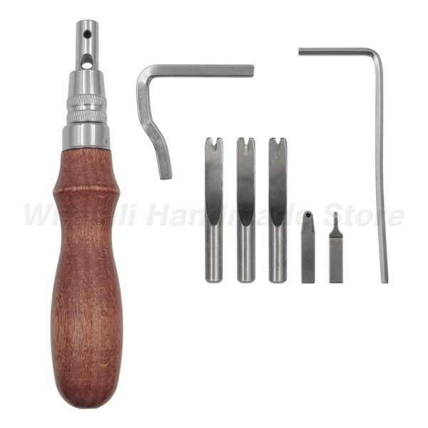 Professional Adjustable Stitching and Slotting Crease Leather Craft DIY Handmade Multifunctional Trimmer Leather Tools